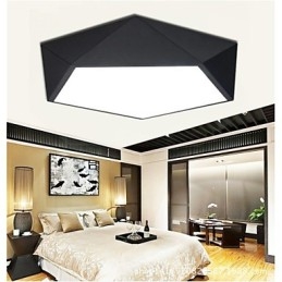 Plafoniera LED da soffitto a filo bianca e nera 36W 52 cm