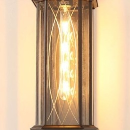 Applique da parete da esterno stile cinese a testa singola impermeabile a forma di streamer