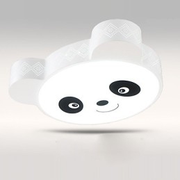 Plafoniera a filo LED con telecomando, luce bianca e bianco caldo, bianca