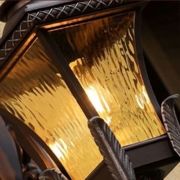 Applique da parete da esterno in vetro stile cinese, singola luce, IP23