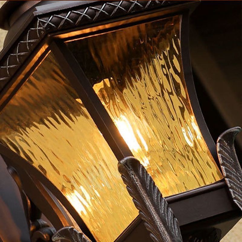 Applique da parete da esterno in vetro stile cinese, singola luce, IP23