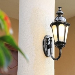 Applique da esterno moderna semplice fiore prugna impermeabile per cortile corridoio giardino