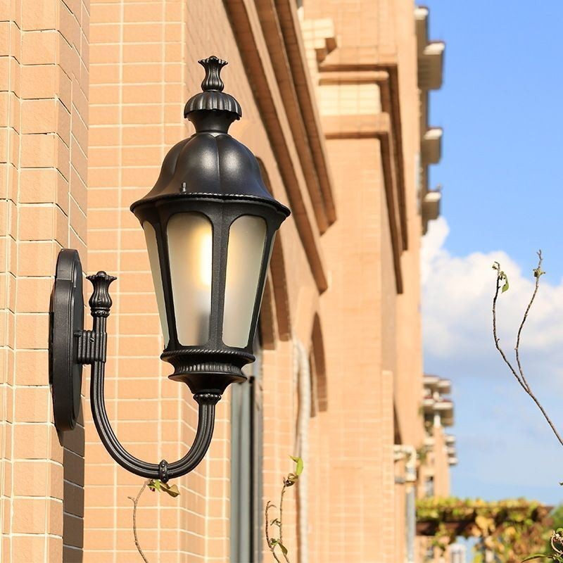 Applique da esterno moderna semplice fiore prugna impermeabile per cortile corridoio giardino