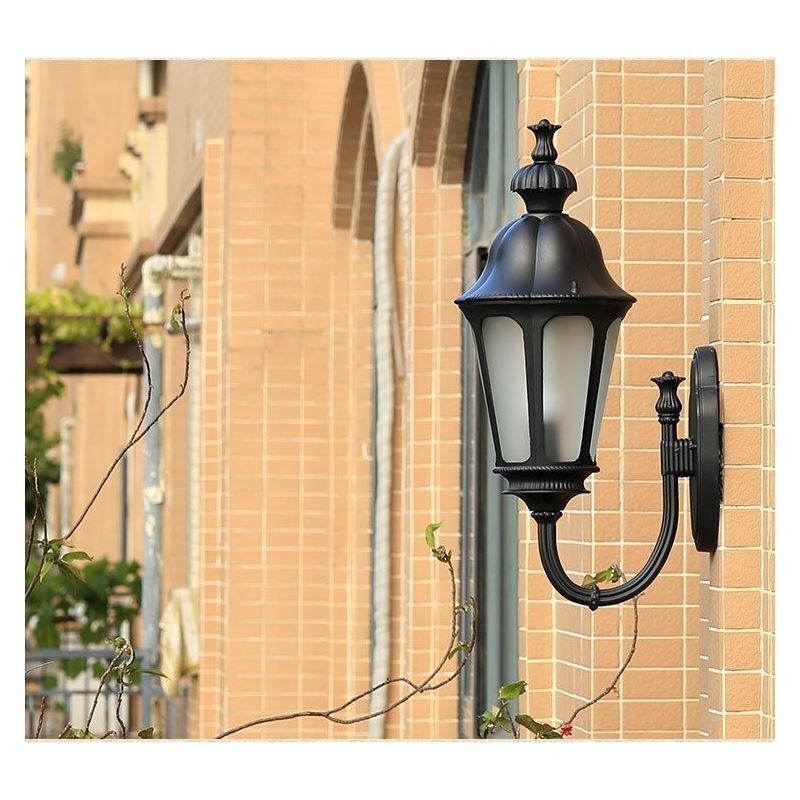 Applique da esterno moderna semplice fiore prugna impermeabile per cortile corridoio giardino