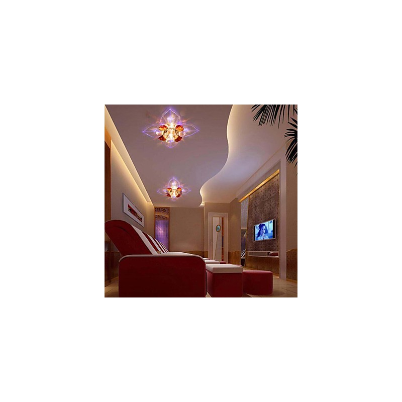 Plafoniera a filo in cristallo CreativeTube Smd con 3 lampadine incluse