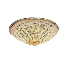 Plafoniera LED da soffitto in acrilico stile europeo oro 48 cm