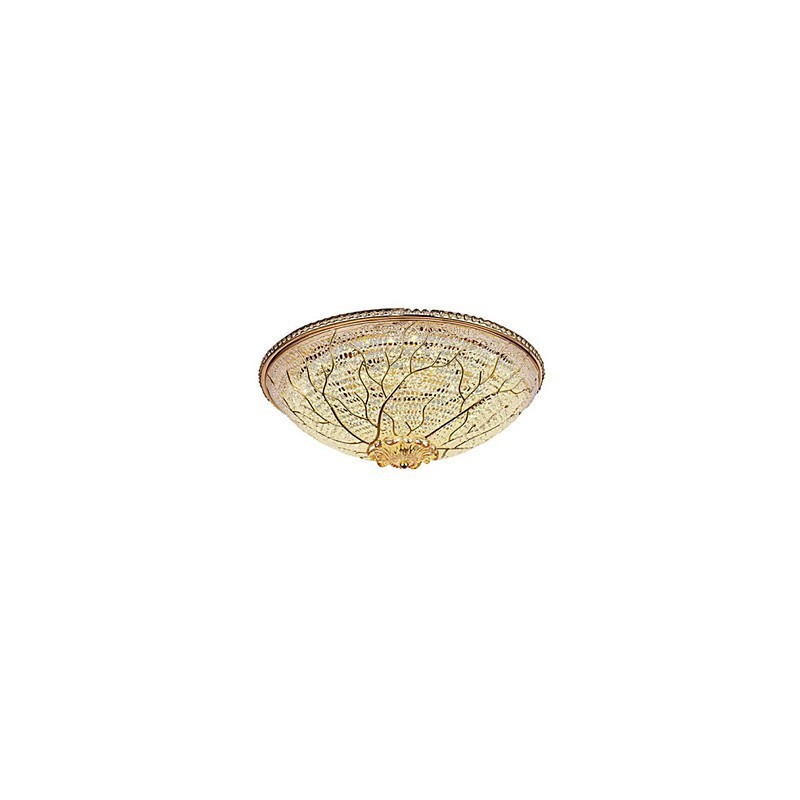 Plafoniera LED da soffitto in acrilico stile europeo oro 48 cm