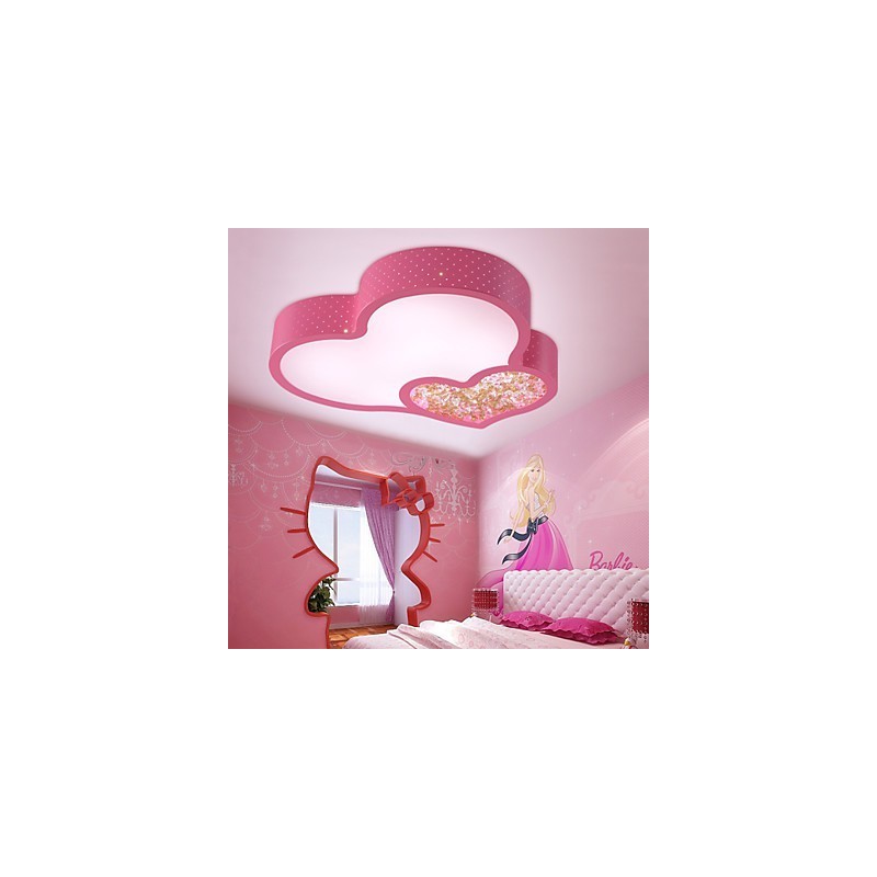 Plafoniera LED a filo moderna rossa e bianca in metallo 35 cm
