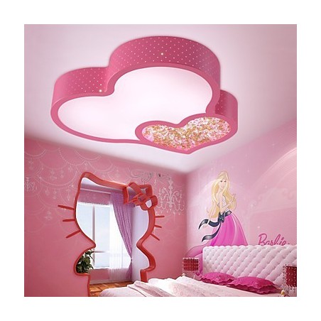 Plafoniera LED a filo moderna rossa e bianca in metallo 35 cm