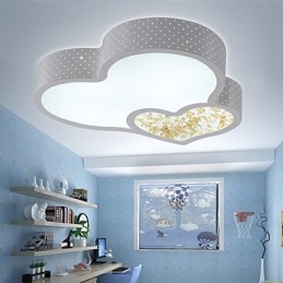 Plafoniera LED a filo moderna rossa e bianca in metallo 35 cm