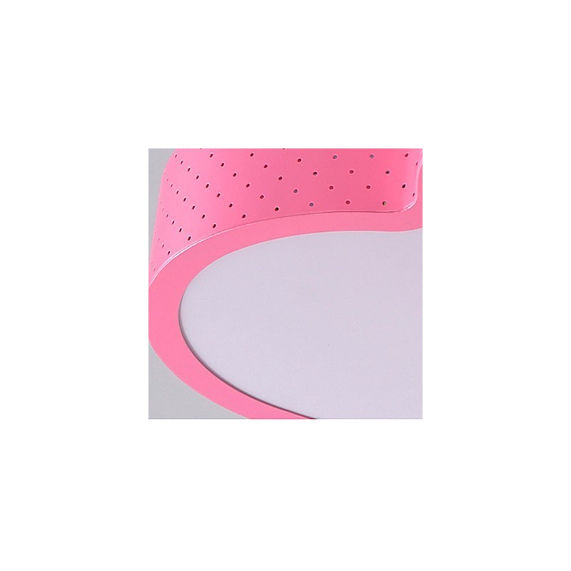 Plafoniera LED a filo moderna rossa e bianca in metallo 35 cm