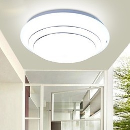 Plafoniera LED a filo Contemporanea compatta 5730 Chip Round Button, acrilico