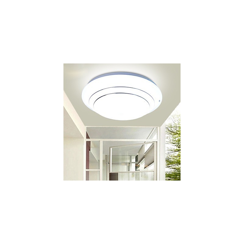 Plafoniera LED a filo Contemporanea compatta 5730 Chip Round Button, acrilico