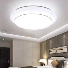 Plafoniera LED a filo Contemporanea compatta 5730 Chip Round Button, acrilico
