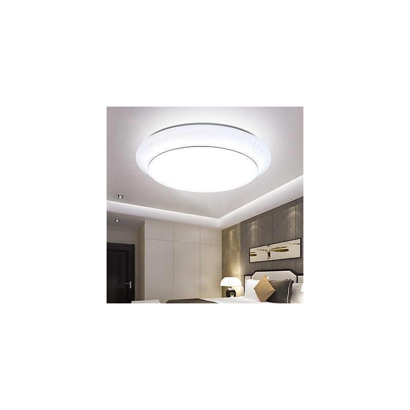 Plafoniera LED a filo Contemporanea compatta 5730 Chip Round Button, acrilico