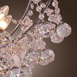 Lampadario a soffitto in cristallo a 6 luci