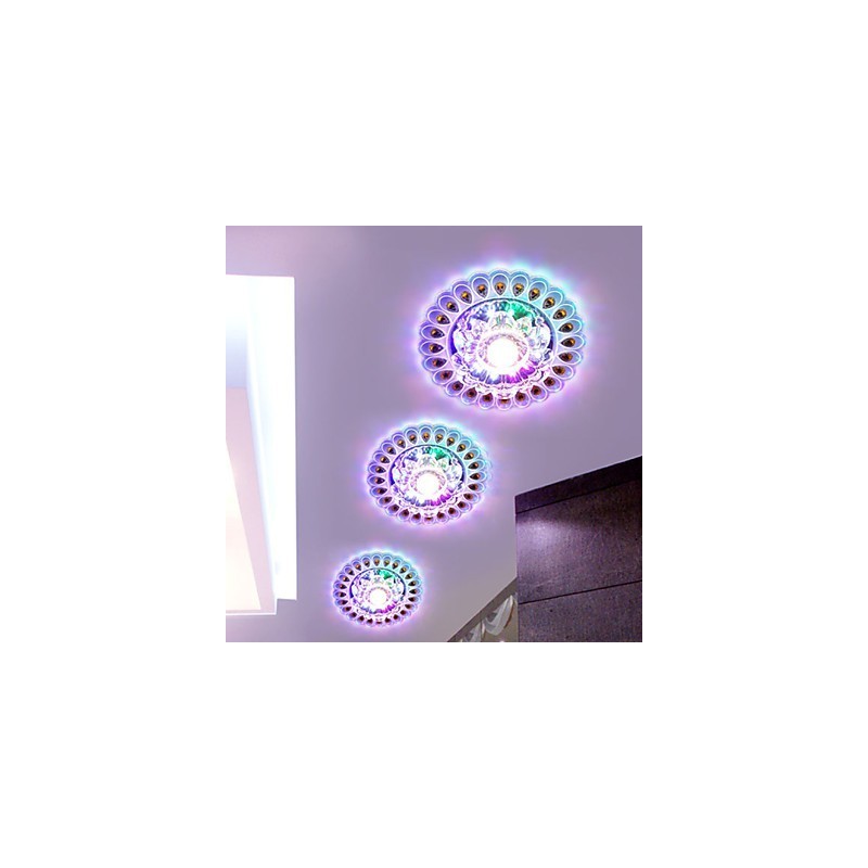 Plafoniera a filo in cristallo SMD 3W con 3 lampadine