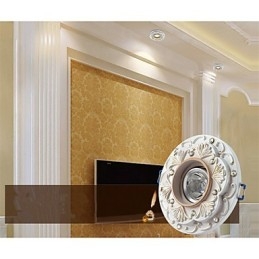 Faretto mini in stile tradizionale/classico in resina gialla, LED integrato 3 W