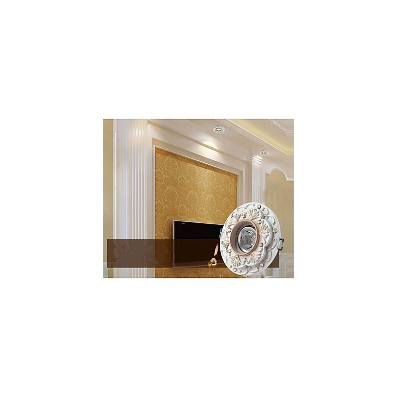 Faretto mini in stile tradizionale/classico in resina gialla, LED integrato 3 W