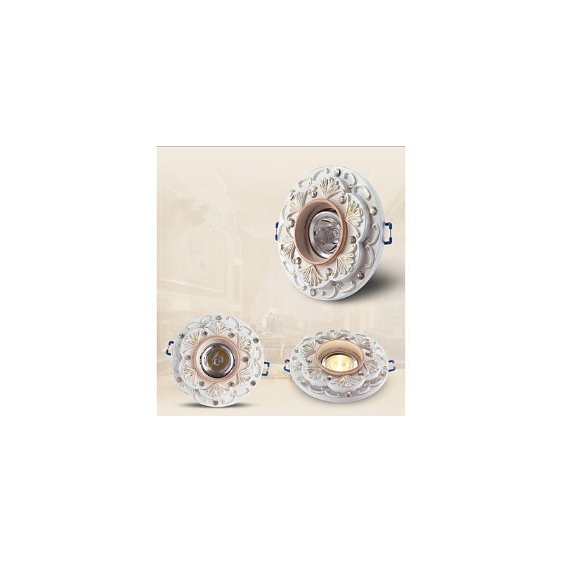 Faretto mini in stile tradizionale/classico in resina gialla, LED integrato 3 W