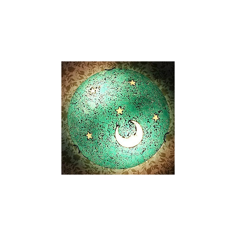 Plafoniera a filo classica in metallo bianca 30 cm E26/E27