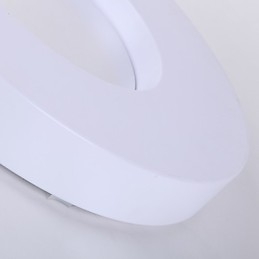 Plafoniera da incasso moderna contemporanea bianca LED integrato 18 W 40 cm