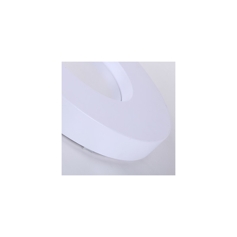 Plafoniera da incasso moderna contemporanea bianca LED integrato 18 W 40 cm