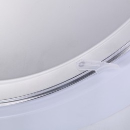 Plafoniera da incasso moderna contemporanea bianca LED integrato 18 W 40 cm