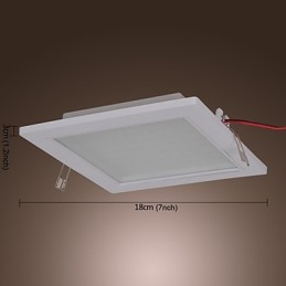 Faretto da incasso quadrato moderno bianco 18 cm