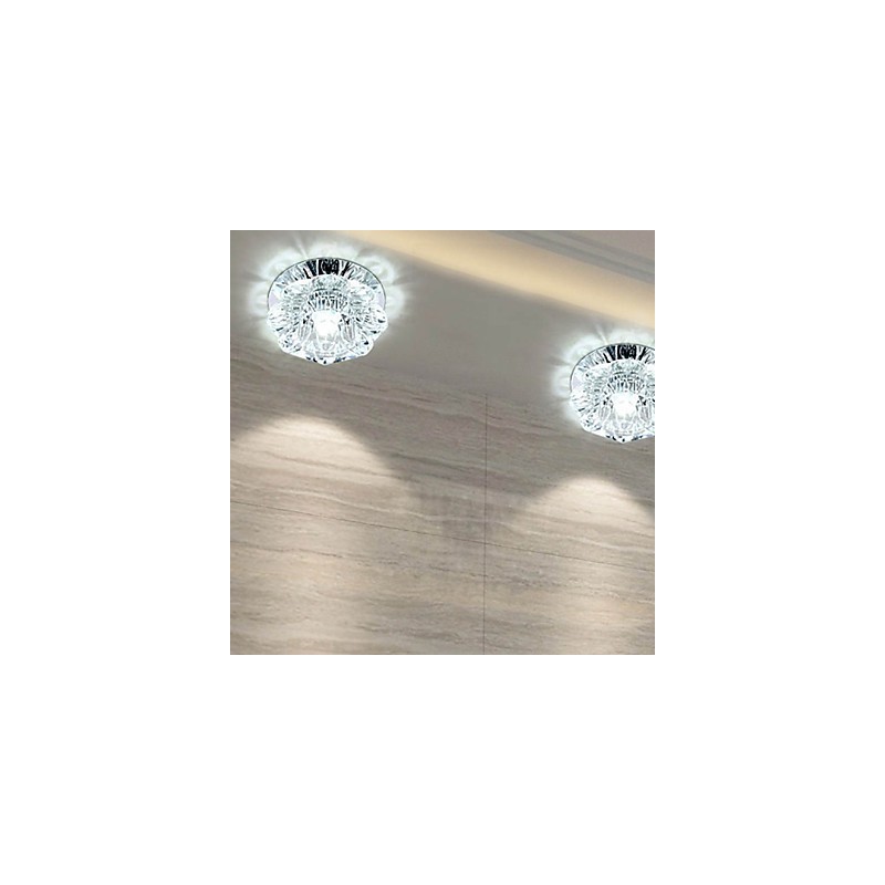 Plafoniera da soffitto in cristallo SMD 3W a cupola con 3 lampadine