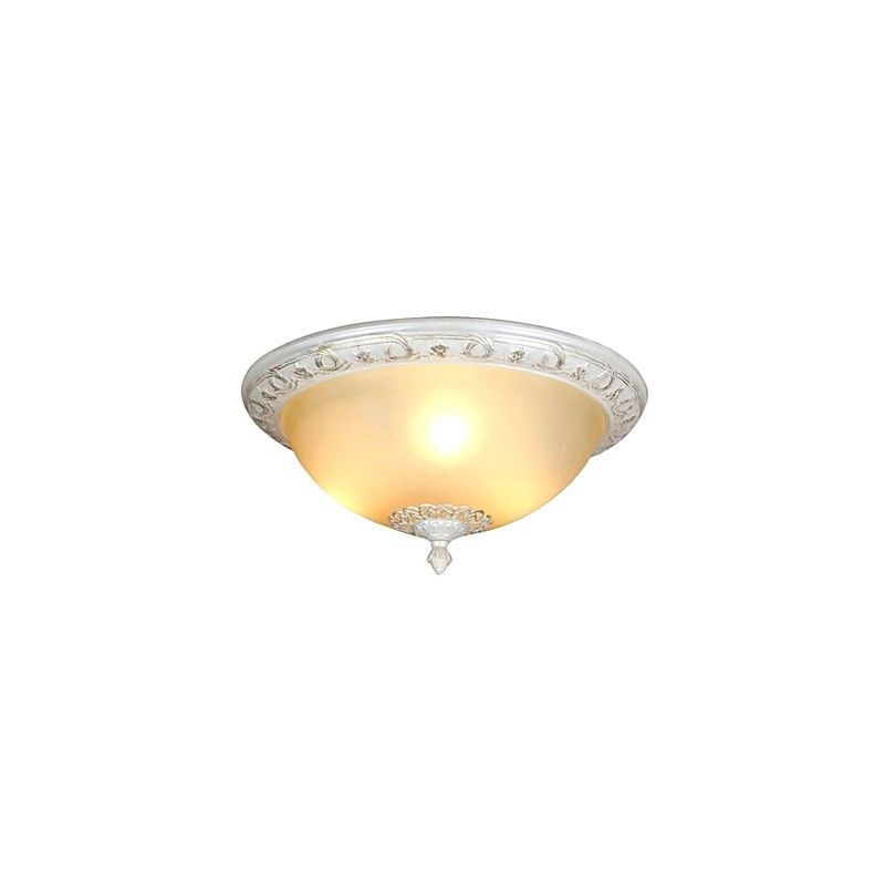 Plafoniera a filo retrò in metallo cromato 3 lampadine E26/E27