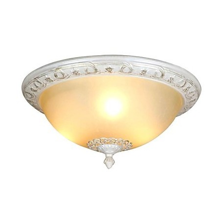 Plafoniera a filo retrò in metallo cromato 3 lampadine E26/E27