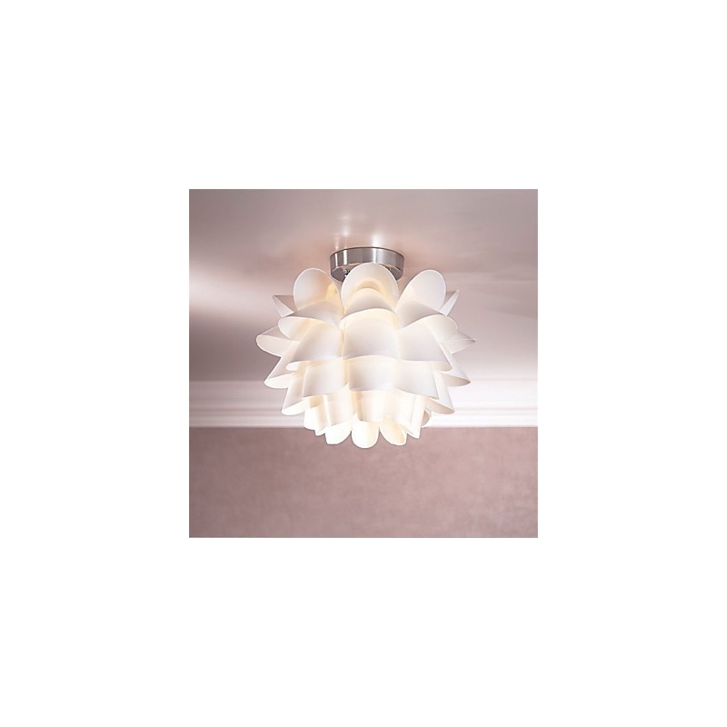 Lampada da soffitto a forma di fiore bianco, 1 luce, lampada a sospensione