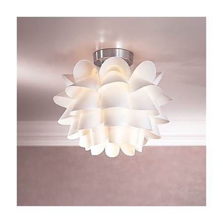 Lampada da soffitto a forma di fiore bianco, 1 luce, lampada a sospensione