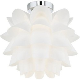 Lampada da soffitto a forma di fiore bianco, 1 luce, lampada a sospensione