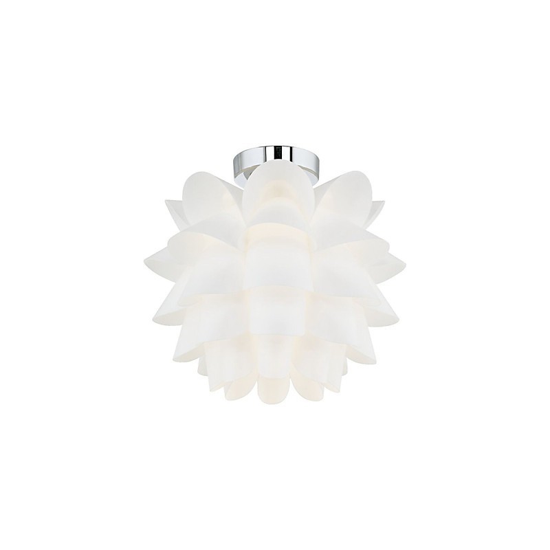 Lampada da soffitto a forma di fiore bianco, 1 luce, lampada a sospensione