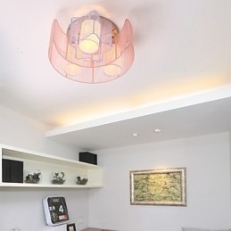 Plafoniera a filo romantica stelle e luna in metallo 3 lampadine E26/E27