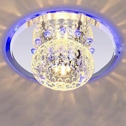 Plafoniera a filo in cristallo CreativeTube Smd con 3 lampadine
