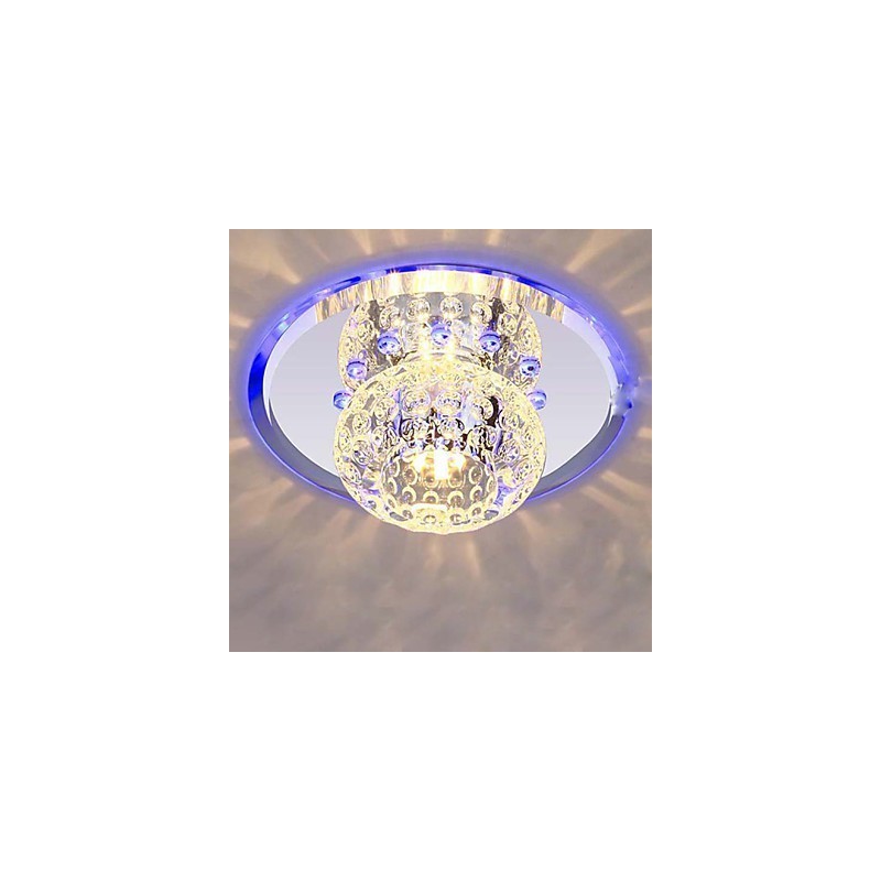 Plafoniera a filo in cristallo CreativeTube Smd con 3 lampadine