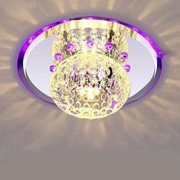 Plafoniera a filo in cristallo CreativeTube Smd con 3 lampadine
