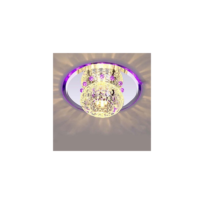Plafoniera a filo in cristallo CreativeTube Smd con 3 lampadine