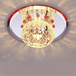 Plafoniera a filo in cristallo CreativeTube Smd con 3 lampadine