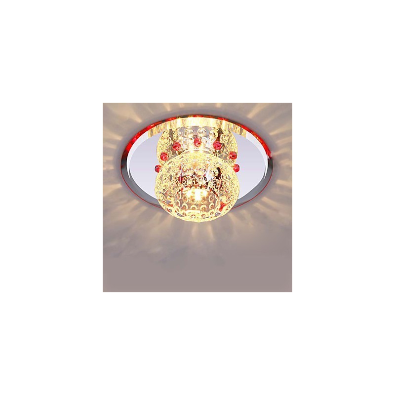 Plafoniera a filo in cristallo CreativeTube Smd con 3 lampadine
