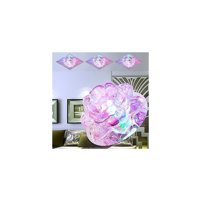 Plafoniera a filo in cristallo CreativeTube 3 luci