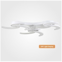 Lampada da soffitto a filo Moda 10Chanderlier LED 3 livelli in acrilico 1000 mm