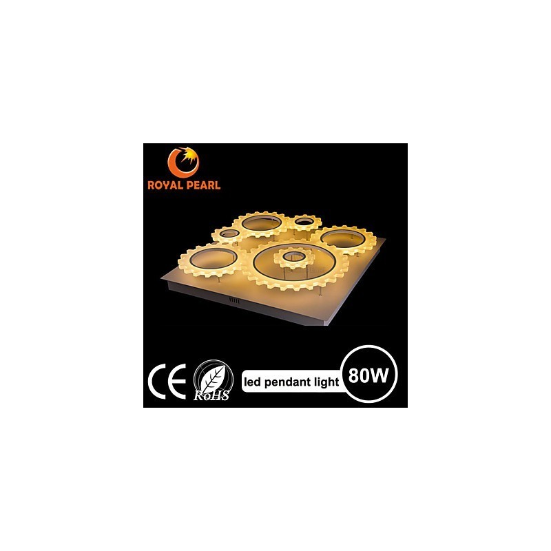 Lampada a sospensione LED bianco freddo 80 W Epistar 3 livelli acrilico