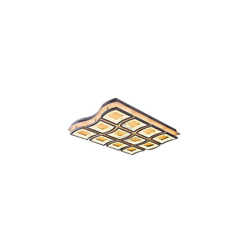 Lampada a sospensione a filo LED 180W in acrilico bianco, 3 lampadine