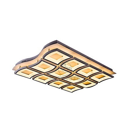 Lampada a sospensione a filo LED 180W in acrilico bianco, 3 lampadine