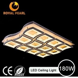 Lampada a sospensione a filo LED 180W in acrilico bianco, 3 lampadine