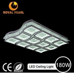 Lampada a sospensione a filo LED 180W in acrilico bianco, 3 lampadine